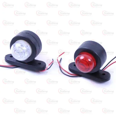 Габарит Ріжки Прямий 5см 12/24v 1шт Червоний+Білий ТН-300 2