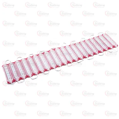 Модуль LED 12V червоний 6 SMD 6D лінза