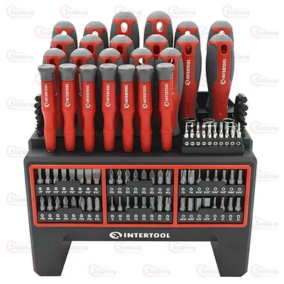 Набір викруток з комплектом насадок 114од. Intertool VT-3372