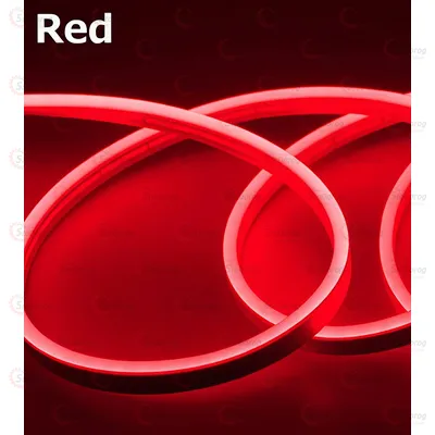 Стрічка LED NEON 12V червона 50см гнучка ширина 12мм висота 6мм 2