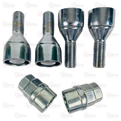 Болт секретний 12x1.5x24 Конус, обертальне кільце Walline Набір 4шт