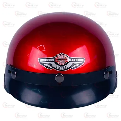 Мото Шолом Каска Червоний з утіплювачем 2