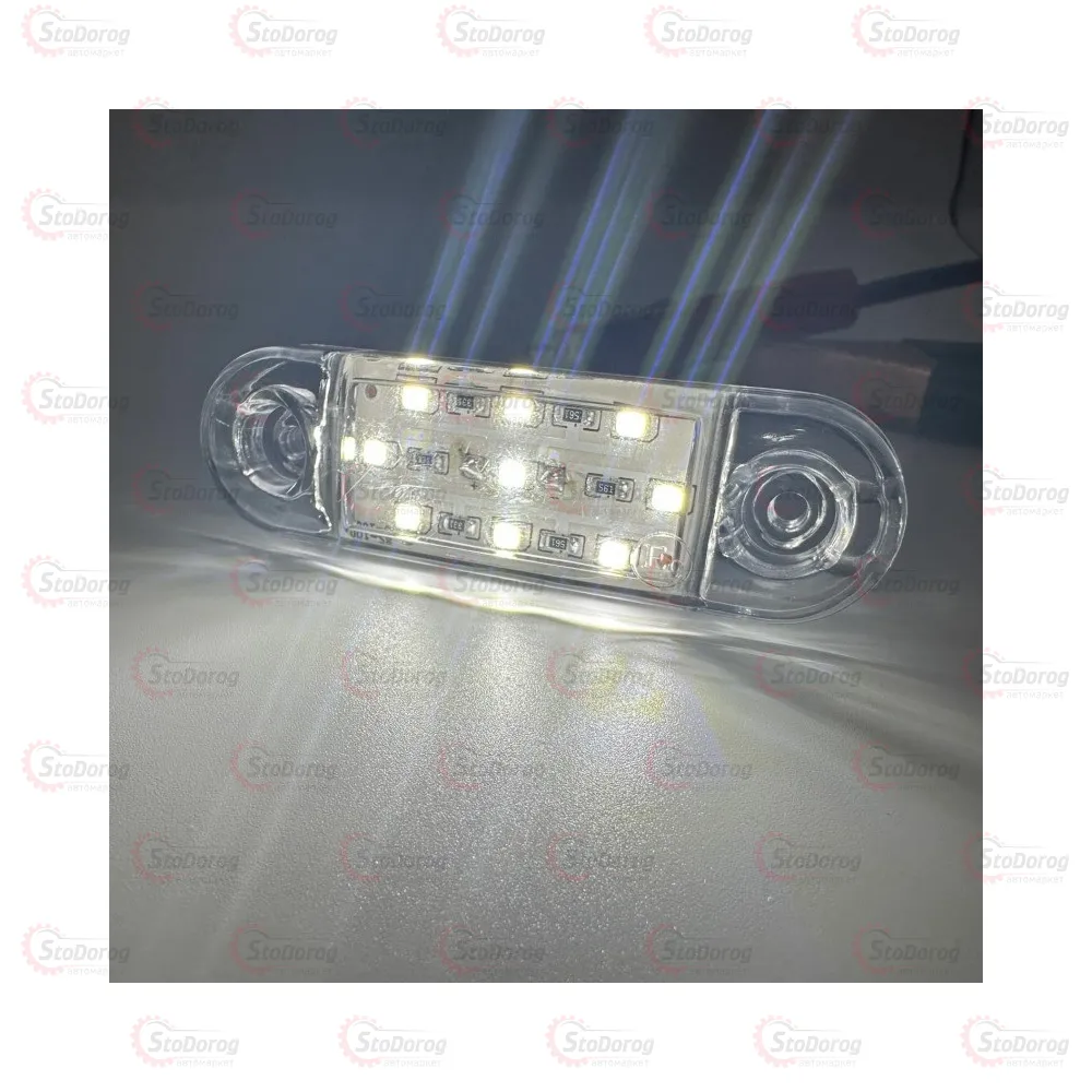 Габарит - Білий 12/24V 90х25мм 9-Led  (GB007)  - фото 2