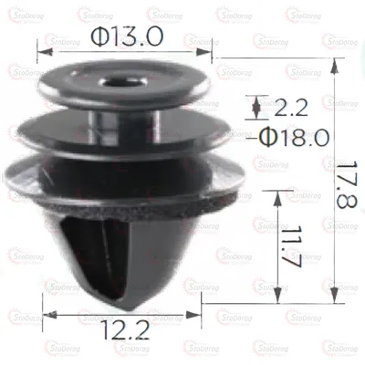 Кліпса двері універсальна 2