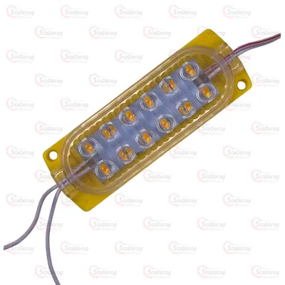 Модуль LED 24V жовтий 12 SMD LONG