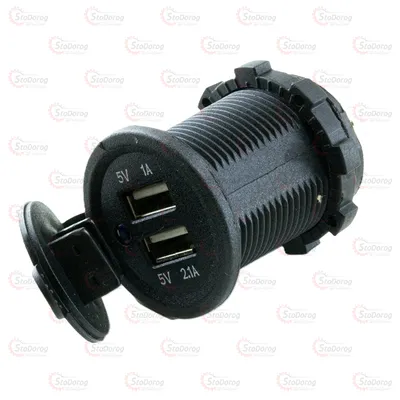 Гніздо під 2 USB 12-24V 2,1-1A LJ- 4