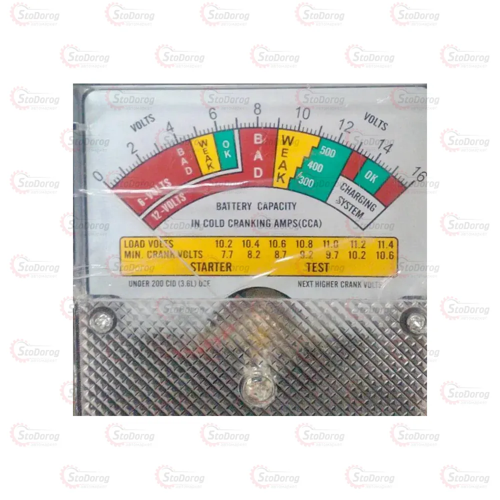 Тестер АКБ Elegant 300-500Aч 6-12v Метал 100490  - фото 2