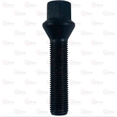 Болт FARAD ITALY M14x1,5x55 мм Конус Чёрный Цинк ключ 17