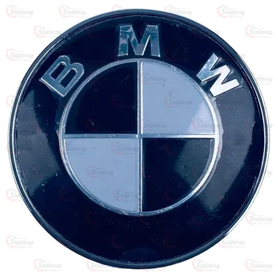 Емблема BMW 78mm Чорно-Біла (Х5 E53, E65 Задні)