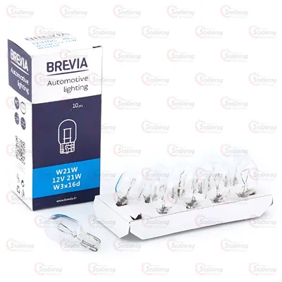 Лампа розжарювання W21W 12V Brevia 12310C