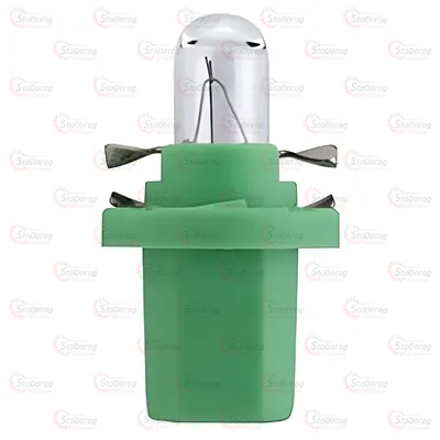 Лампа розжарювання BAX 12V 2W B8,5d Green CP Brevia 12336C 2