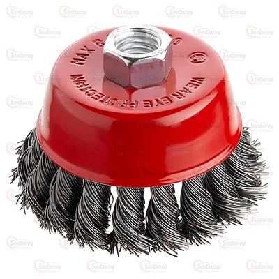 Щітка чашкова торцева 75мм з плет. дроту (M14) Intertool BT-2075 2