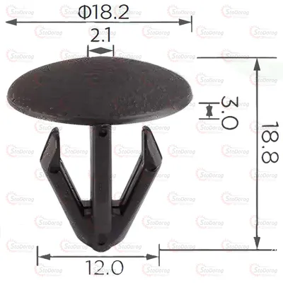 Кліпса Цвях Honda Toyota Lexus Acura 2