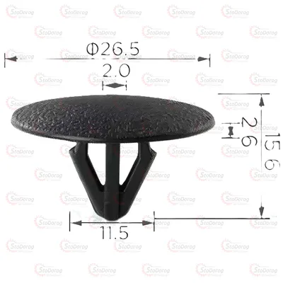 Кліпса Цвях Hyundai Kia 2