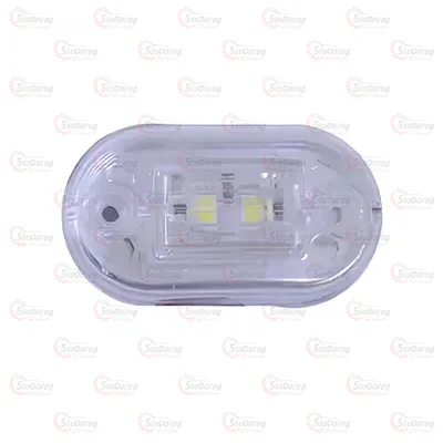 Габарит - Білий 65х37мм 12/24V Led 2 Діода YucePlast YP-136