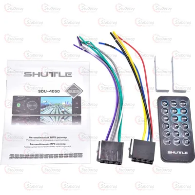 Автомагнітола Shuttle SDU4050 (Black/RGB) BT/USB/Камера Заднього Вигляду 2