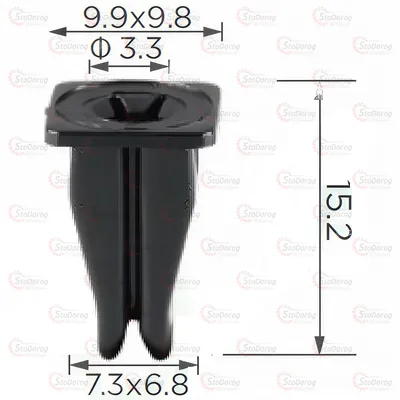 Кліпса під саморіз Mercedes BMW 2