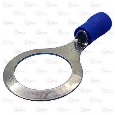 Клема маси Ø 12мм. в ізоляції синя RV2-12