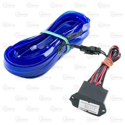 Стрічка LED NEON в салон 12V синій 5м
