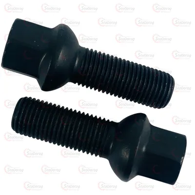 Болт FARAD ITALY M14x1,5x35 мм Сфера R13 Чёрный Цинк ключ 17 2