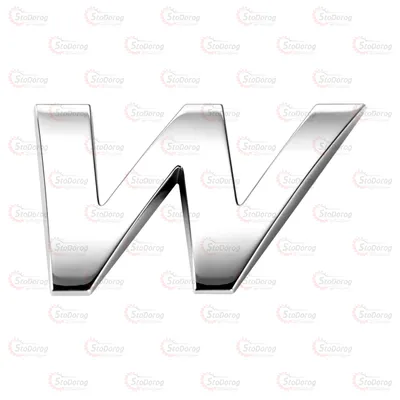 Літера  Велика   Коса W 30217