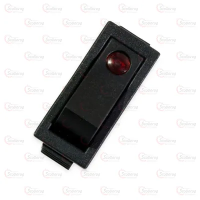 Кнопка універсальна 2положення 3контакти (30х13мм) з вічком