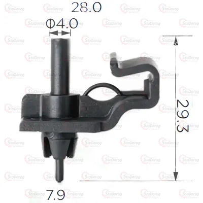 Кліпса  VW Golf I, Jetta I, Passat B3-B4 / Seat Arosa 2