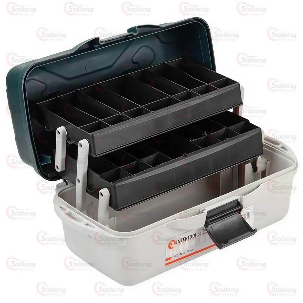 Ящик під інструмент 16 INTERTOOL 400x205x190мм BX-6116  - фото 1