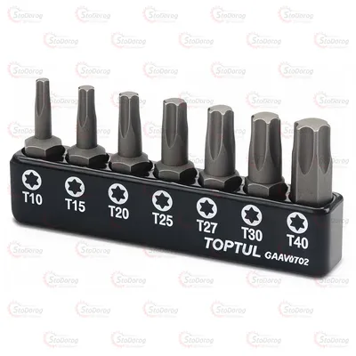 Набір біт 1/4 TORX T10-T40 TOPTUL GAAV0702