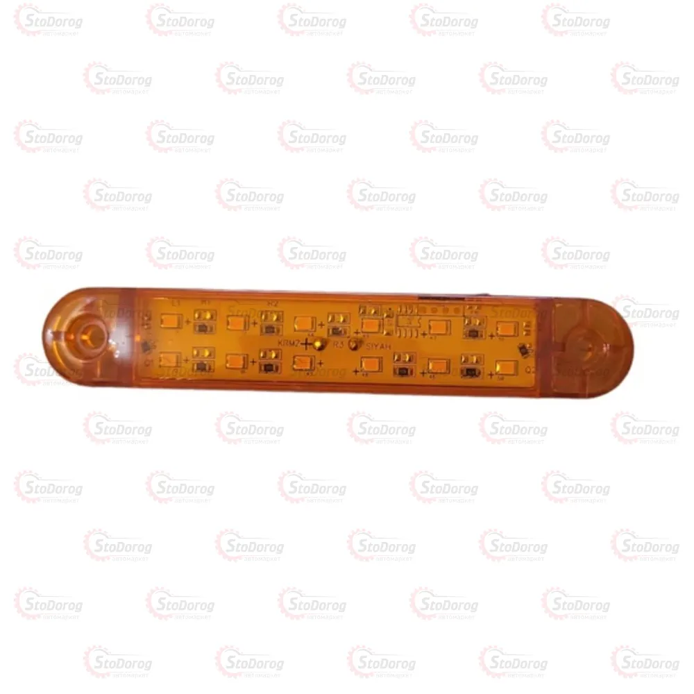 Габарит - Жовтий 130x23мм 12/24 V Led 12 Діоди Thoc Auto TH-1222 