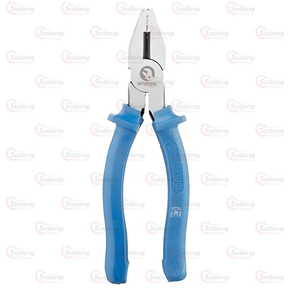 Плоскогубці 180мм сині Intertool HT-0102  - фото 1