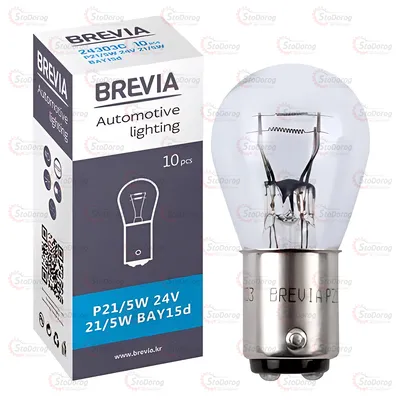 Лампа розжарювання P21/5W 24V Brevia 24303C 2