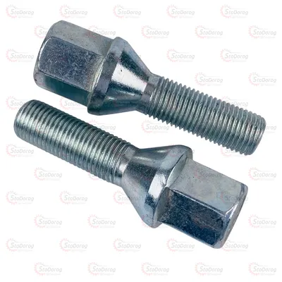 Болт Колісний M12x1,25x33мм Конус Цинк Ключ 17 2