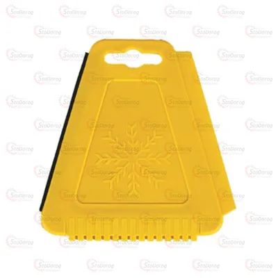 Скребок+щітка скребок Трапеція двосторонній з гумкою