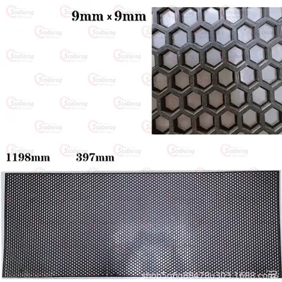 Сітка Декор 40см х 120см Соти 9х9мм Чорна
