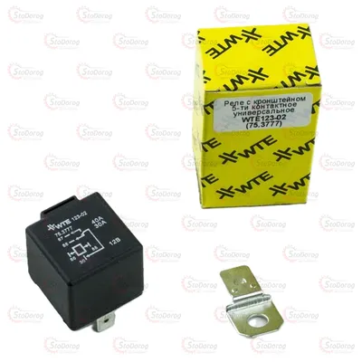 Реле стартера 12В 40/30А 5конт (WTE)