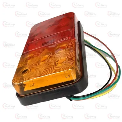 Ліхтар задній 12-24V прямокутний LED-10 SQ-009 2