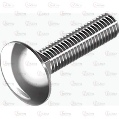 Болт DIN603 М6х25 4.8 цб кв.підг 17292