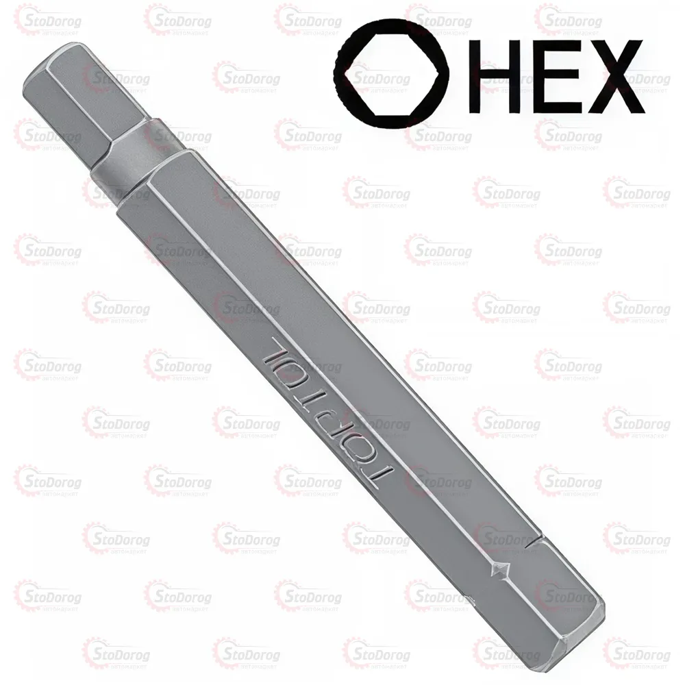 Насадка 10 мм 7mm L-75 HEX TOPTUL FSDB1207 