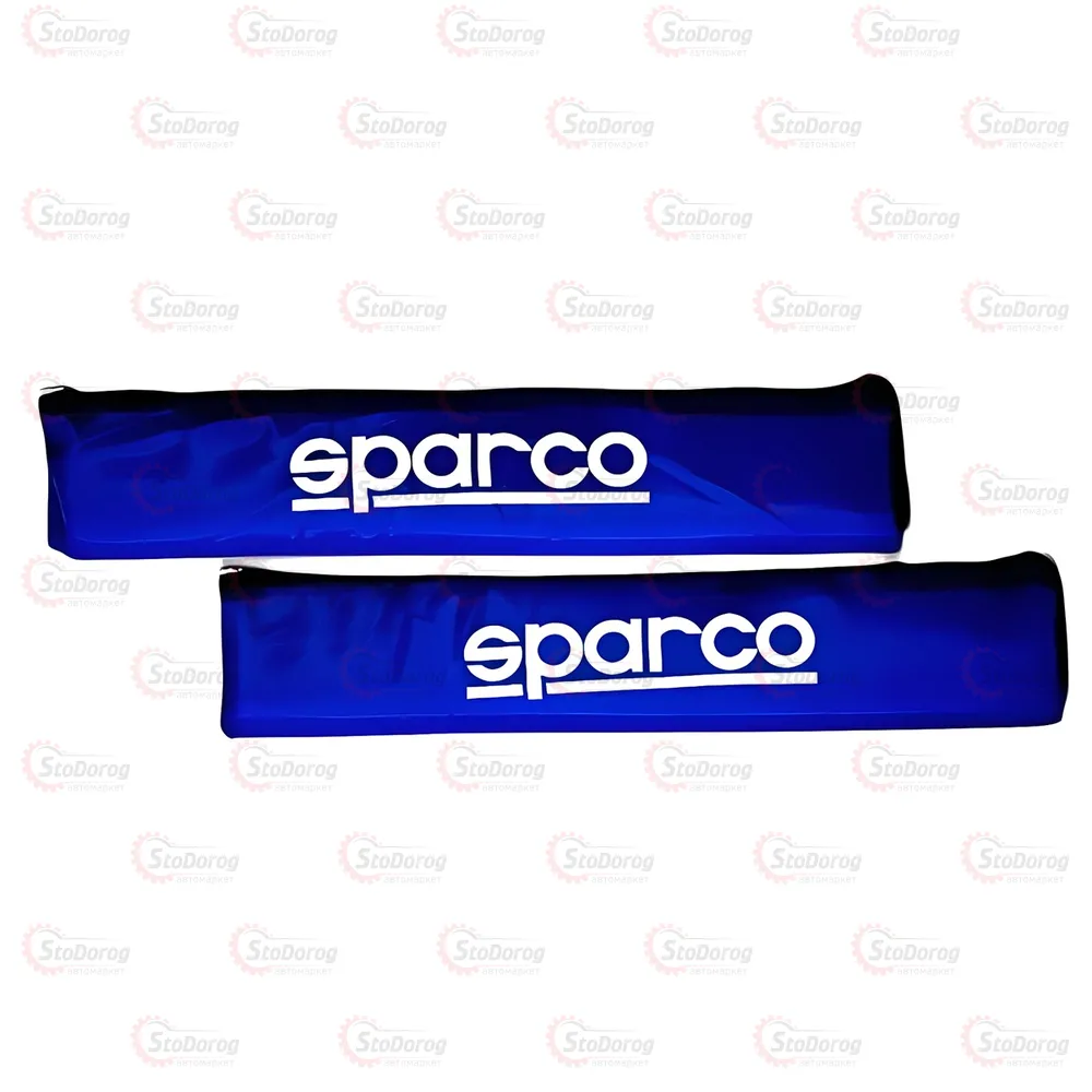 Подушка На Ремінь Безпеки Синя Sparco довжина 33см  - фото 1