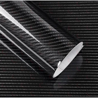 Плівка карбон 5D чорний 1.52м х10см 2