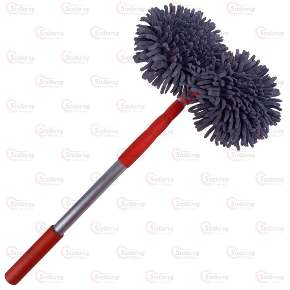 Щітка Для Миття М'ягка Помаранчева Мікро Фібра 50-115см  - фото 3