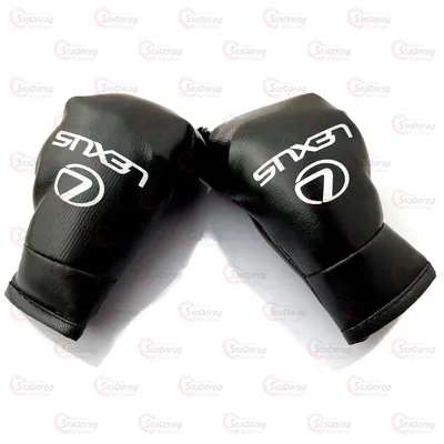 Перчатки Бокс На Дзеркало LEXUS Чорні