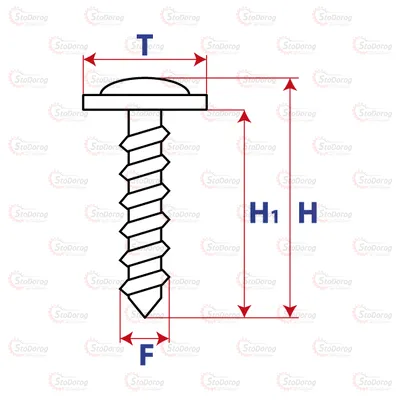 Болт - Гвинт модельний автомобільний 19серія 19030 19030 2