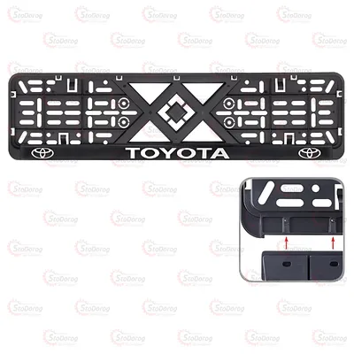 Рамка Номера Напис Хром TOYOTA 2