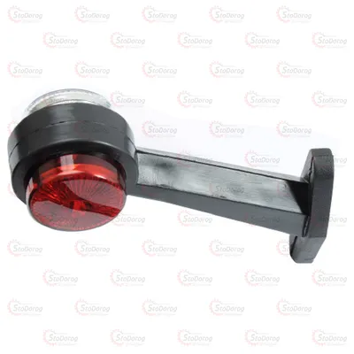 Габарит Ріжки Косий 15,5см 12/24v 2шт Червоний+Білий 5+5 LED MRT Л-052 2