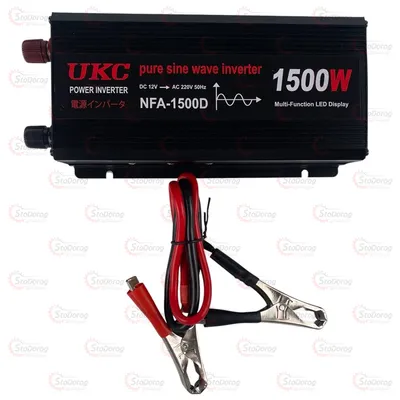 Перетворювач 12V-220V 1500W USB чистий синус