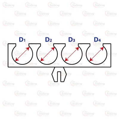 Кріплення опори капота -  шлангів -  дротів автомобільне 21серія 21006 21006 2