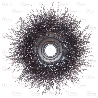 Щітка чашкова торцева 85мм з рифл. дроту (M14) Intertool BT-1085