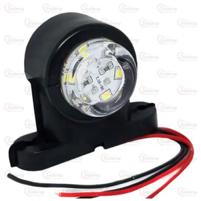 Габарит Ріжки Прямий 5см 12/24v 1шт Червонийр+Білий 6+6LED Thoc Auto ТН-400 2